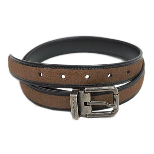 ドルチェ ガッバーナ ベルト 3591 メンズ アンティークシルバーバックル ハラコ マロンブラウン カーフブラック 95cm アウトレット 3591a ブランド Come 千客万来や 通販 Yahoo ショッピング