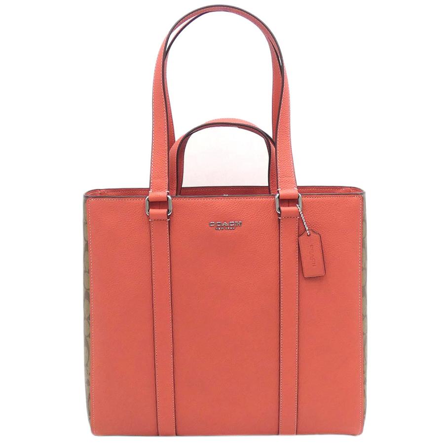 コーチ バッグ ハドソン ダブル ハンドル トート・カラーブロック  