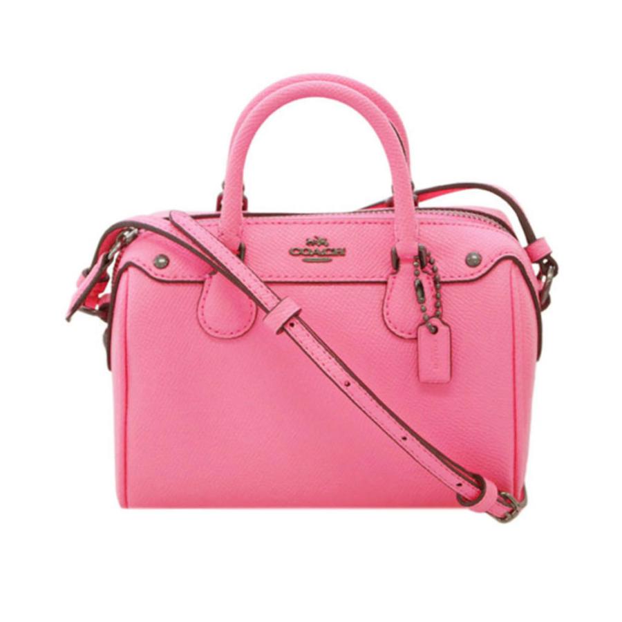 コーチ バッグ F Qbbce ショルダーバッグ マイクロ ミニ ベネット サッチェル クロスグレインレザー ネオンピンク アウトレット F Qbbce ブランド Come 千客万来や 通販 Yahoo ショッピング