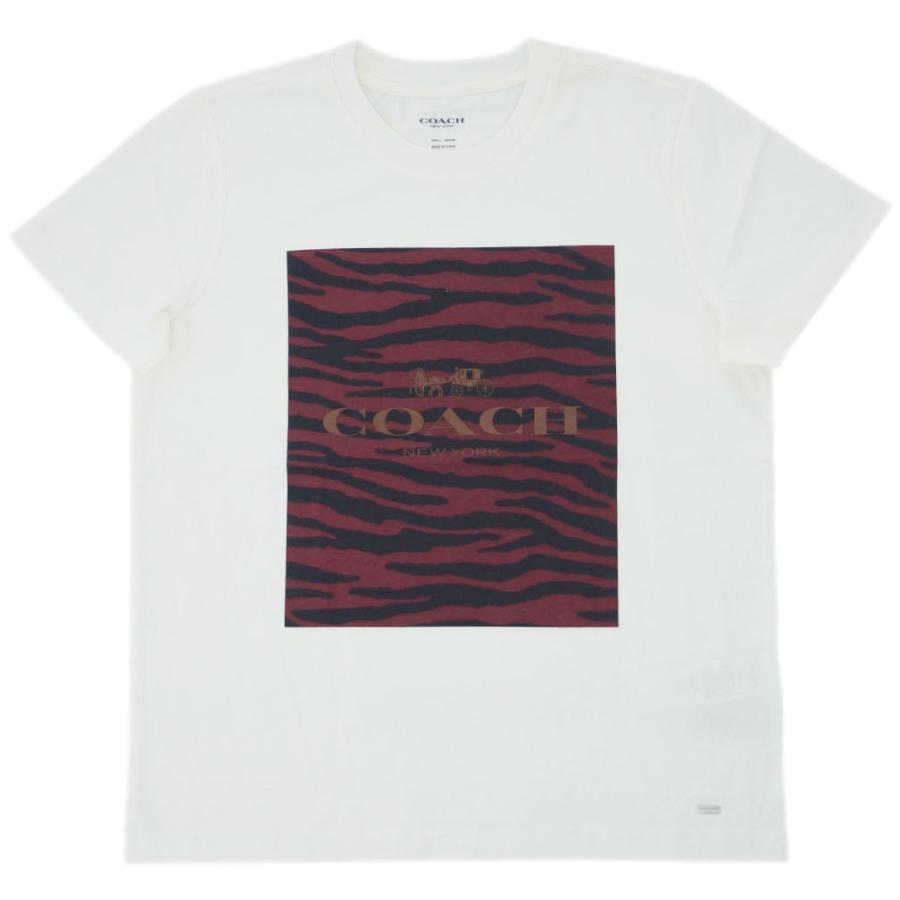 コーチ Tシャツ F38567 O4e レディース 半袖 丸首 アニマルプリント ホワイト ダークレッド Sサイズ アウトレット F38567 O4e ブランド Come 千客万来や 通販 Yahoo ショッピング