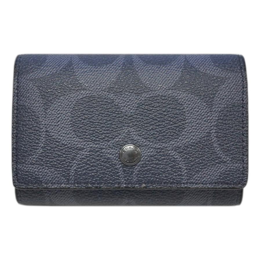 コーチ キーケース F Qbden メンズ 5連 キーケース キーリング付き シグネチャー キャンバス デニム アウトレット F Qbden ブランド Come 千客万来や 通販 Yahoo ショッピング