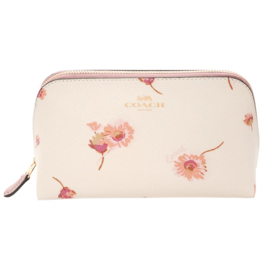 コーチ ポーチ F Imcah コスメポーチ 化粧ポーチ コスメティックケース 17 ウィズ マルチ フローラル プリント チョークマルチ アウトレット F Imcah ブランド Come 千客万来や 通販 Yahoo ショッピング