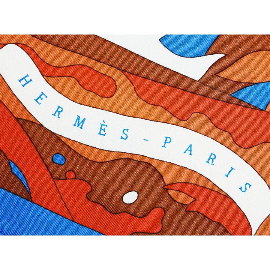 送料込 エルメス スカーフ ソルド カレ ツイル シルク100 90cms Les Dix Cavaliers ブルー ジターヌ シナモン ホワイト 格安即決 Azerbaijanfoundation Az