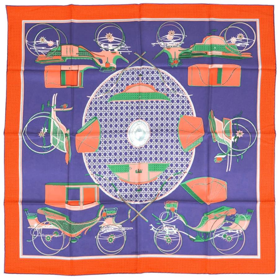 エルメス スカーフ H003156S08 HERMES ソルド カレ ツイル シルク100％ 90CM バイオレット