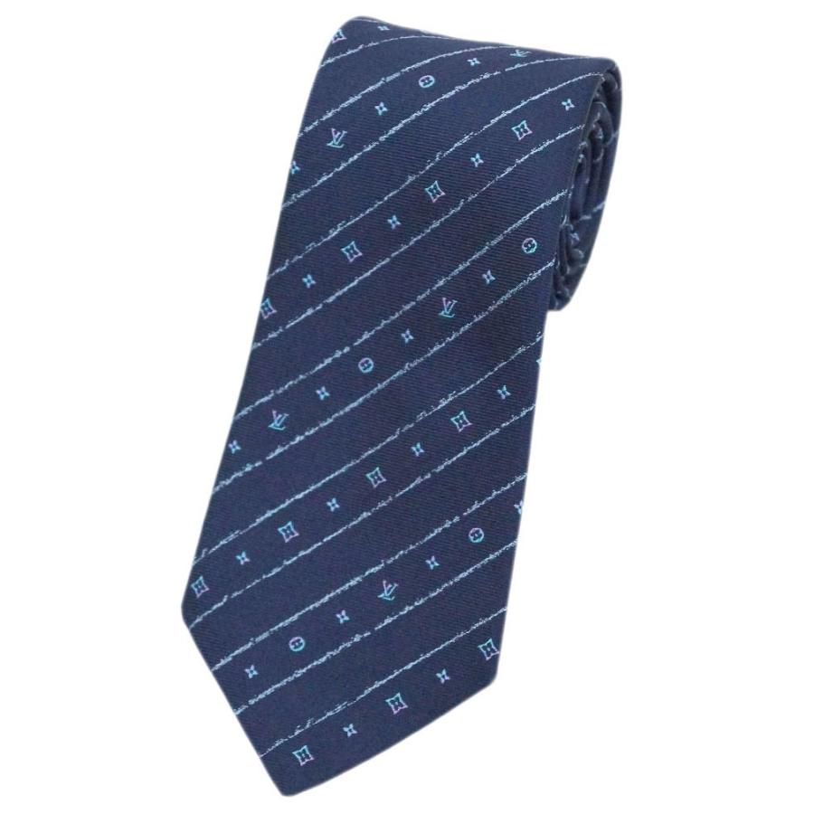 ルイヴィトン M ネクタイ クラヴァット モノグラムハンドライティング 8cm ブルーマリーヌ M ブランド Come 千客万来や 通販 Yahoo ショッピング