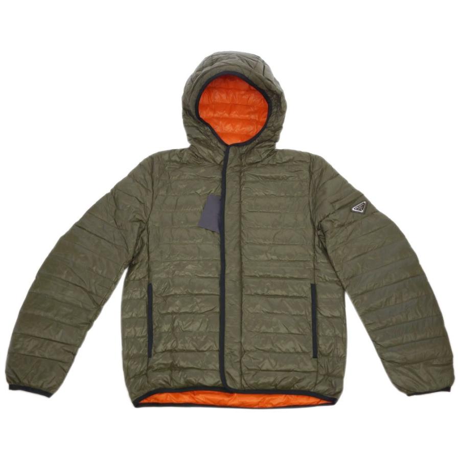 プラダ ダウンジャケット Sgn494 メンズ フード付き ジップアップ ナイロン Militare Arancio ミリタリーグリーン オレンジ アウトレット Sgn494nl Mila ブランド Come 千客万来や 通販 Yahoo ショッピング