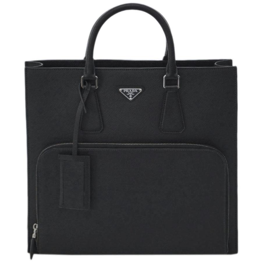 プラダ バッグ Va1080 メンズ トートバッグ 前ポケット サッフィアーノ キュイール Nero ネロ カーフブラック アウトレット Va1080sfc Ner ブランド Come 千客万来や 通販 Yahoo ショッピング