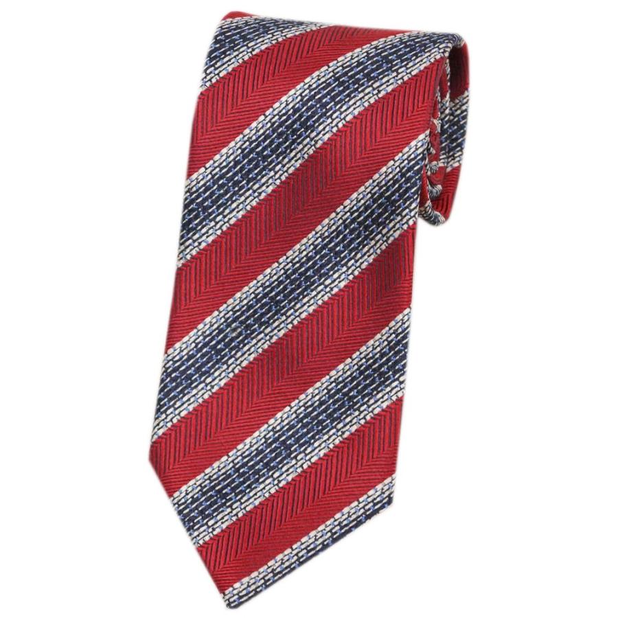 ゼニア ネクタイ アウトレット エルメネジルド ゼニア ジャガード デザイン ストライプ レッド スノーホワイト Zt ブランド Come 千客万来や 通販 Yahoo ショッピング