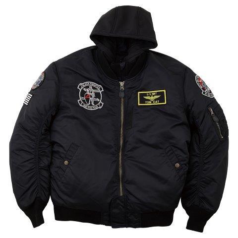 HOUSTON（ヒューストン） MA-1 ブラックナイトモーターサイクル