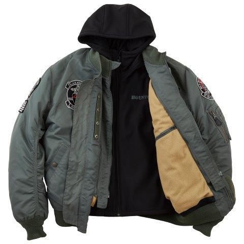 HOUSTON（ヒューストン） MA-1 ブラックナイトモーターサイクル