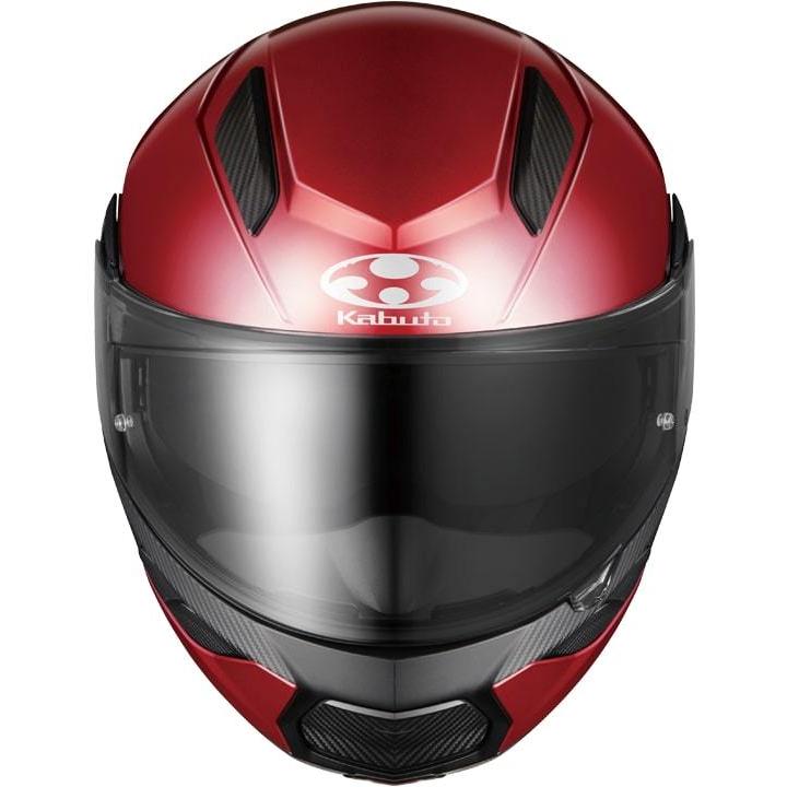 あすつく オージーケーカブト/OGK KABUTO RYUKI/リュウキ バイク/システムヘルメット シャイニーレッド Lサイズ|comecome|03