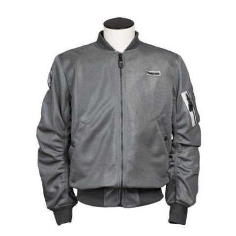Powerage バイクジャケット M グレー POWERAGE（パワーエイジ） MA-1サマーライダース メンズサイズ PWJ0017