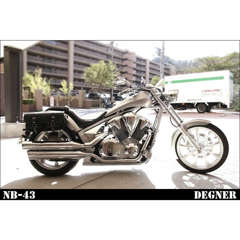 デグナー/DEGNER NB-43B ブラック 右出マフラー対応ナイロンダブル