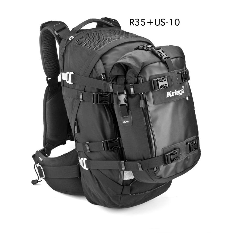 Kriega R35 バックパック クリーガ オフロード バッグ Kriega（クリーガ） R35 ラックサック 35L モーターサイクル専用設計