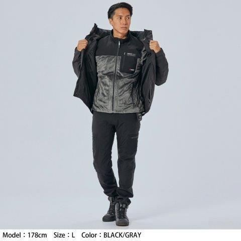 TAICHI 取寄 e-HEAT フリース インナーパーカ メンズサイズ RSU638