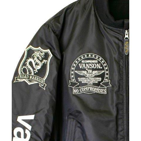 VANSON（バンソン） 取寄 MA-1ジャケット メンズサイズ TVS2408W