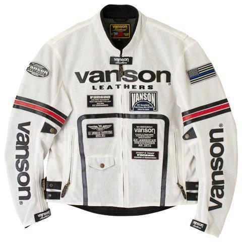 VANSON（バンソン） 取寄 メッシュライダースジャケット メンズサイズ