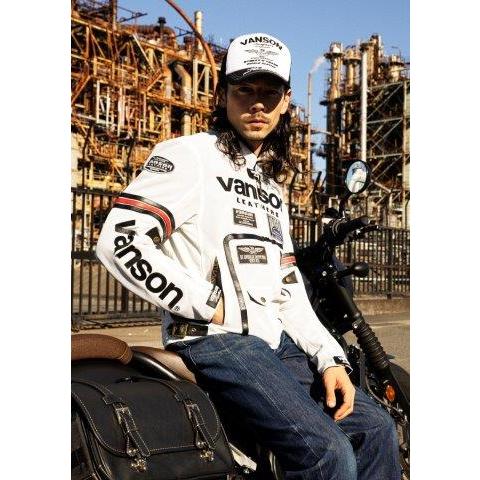 VANSON（バンソン） 取寄 メッシュライダースジャケット メンズサイズ