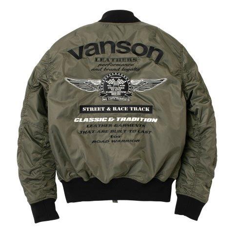 VANSON（バンソン） 取寄 MA-1ジャケット メンズサイズ VS25108W