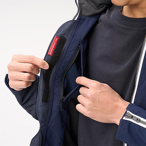 KUSHITANI アーカナハーフメッシュジャケット　ヤマハ　ネイビー 3L ワイズギア ヤマハ×クシタニ アーカナハーフメッシュジャケット