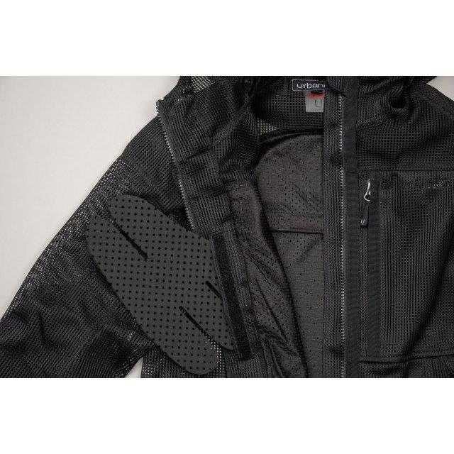 urbanism メッシュジャケット ブラック レディースS urbanism