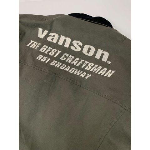 VANSON バンソン コットンジャケット ブラック Lサイズ SVS2203W 