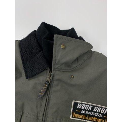 VANSON（バンソン） コットンジャケット グレー XLサイズ SVS2203W