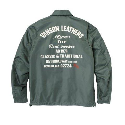 （美品）VANSON バンソン SVS2405S コーチジャケット 3XL VANSON（バンソン） コーチジャケット メンズサイズ SVS2405S : バイク