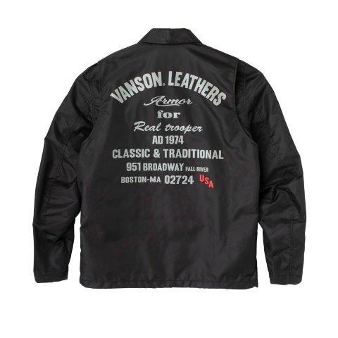 （美品）VANSON バンソン SVS2405S コーチジャケット 3XL VANSON（バンソン） コーチジャケット メンズサイズ SVS2405S : バイク