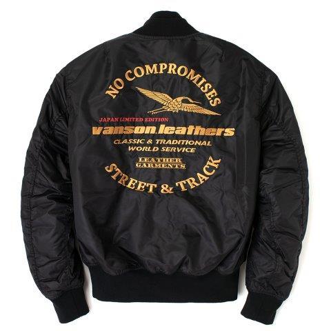 VANSON（バンソン） MA-1ジャケット メンズサイズ TVS2308W : バイク
