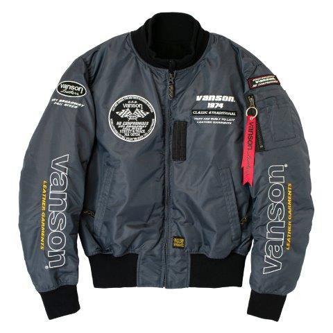VANSON（バンソン） MA-1ジャケット メンズサイズ TVS2407W : バイク
