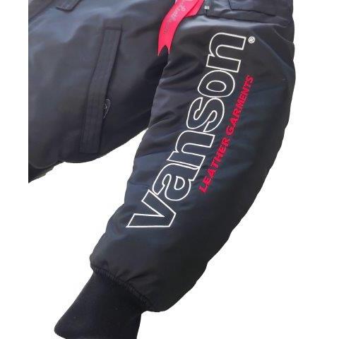 vanson MA-1ジャケット TVS2407W Mサイズ KH/ブラック TVS2407W MA-1ジャケット | vansonleathers