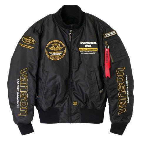 VANSON（バンソン） MA-1ジャケット メンズサイズ TVS2407W : バイク