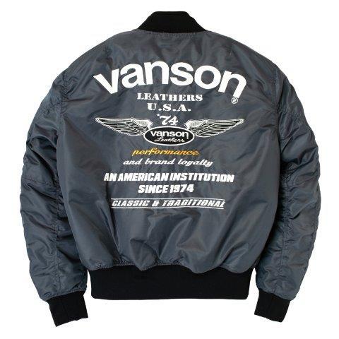 VANSON（バンソン） MA-1ジャケット メンズサイズ TVS2407W : バイク