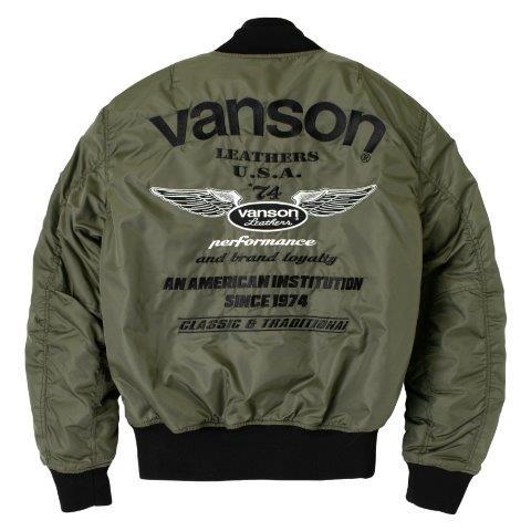 ★旧品番処分 VANSON TVS2407W 2XLサイズ MA-1 ジャケット 楽天市場】VANSON バンソン メンズ ジャケット バイク プロテクター MA