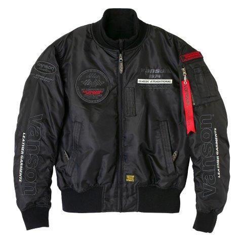 VANSON（バンソン） MA-1ジャケット メンズサイズ TVS2407W : バイク