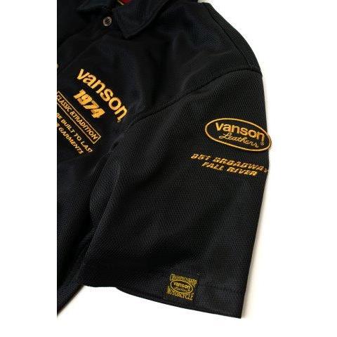 VANSON（バンソン） メッシュワークシャツ メンズサイズ TVS2505S