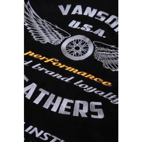 VANSON（バンソン） メッシュワークシャツ メンズサイズ TVS2505S