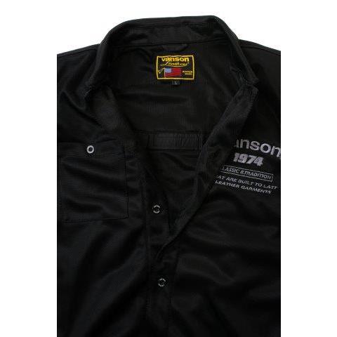 VANSON（バンソン） メッシュワークシャツ メンズサイズ TVS2505S