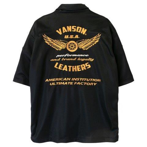 VANSON（バンソン） メッシュワークシャツ メンズサイズ TVS2505S