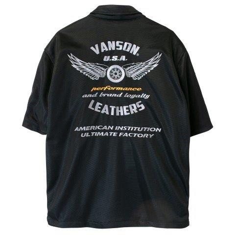 VANSON（バンソン） メッシュワークシャツ メンズサイズ TVS2505S
