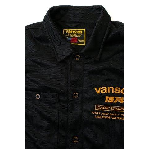 VANSON（バンソン） メッシュワークシャツ メンズサイズ TVS2505S