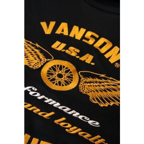 VANSON（バンソン） メッシュワークシャツ メンズサイズ TVS2505S
