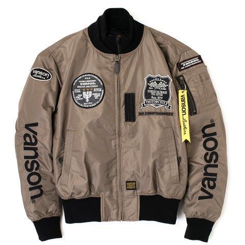 VANSON（バンソン） MA-1ジャケット メンズサイズ VS23109W : バイク
