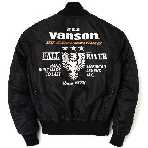 VANSON（バンソン） MA-1ジャケット メンズサイズ VS23109W : バイク
