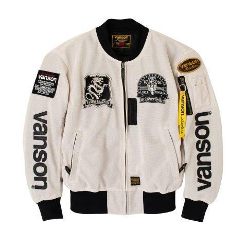 VANSON（バンソン） メッシュMA-1ジャケット メンズサイズ VS24101S