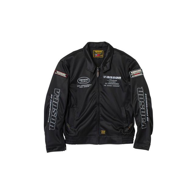 ★新品 VANSON VS26103S GY/WH メッシュジャケット M VANSON（バンソン） メッシュスイングトップジャケット メンズサイズ