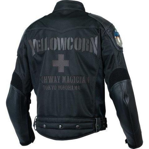 YELLOW CORN チタニウムジャケット　Lサイズ　　YB-5309 チタニウムメッシュジャケット ブラック/ゴールド 3LWサイズ YB