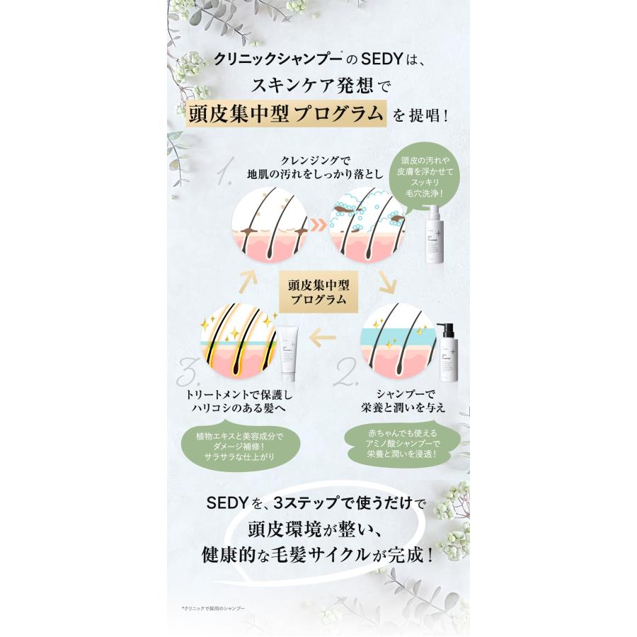 SEDY 01 シャンプー・クレンジング・トリートメント CO SEDY 01