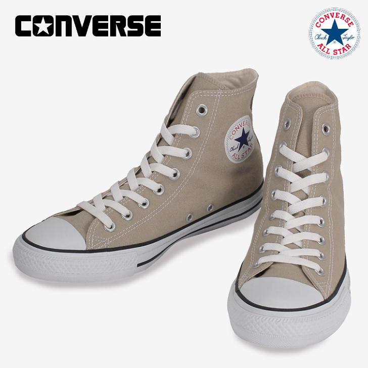 80sCONVERSE ALL STAR ベージュ ハイカットスニーカー CANVAS ALL STAR COLORS コンバース ベージュ スニーカー オールスター